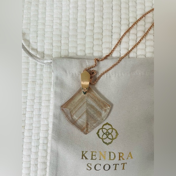 Kendra Scott Rose Gold Acrylic Necklace - Picture 3 of 4